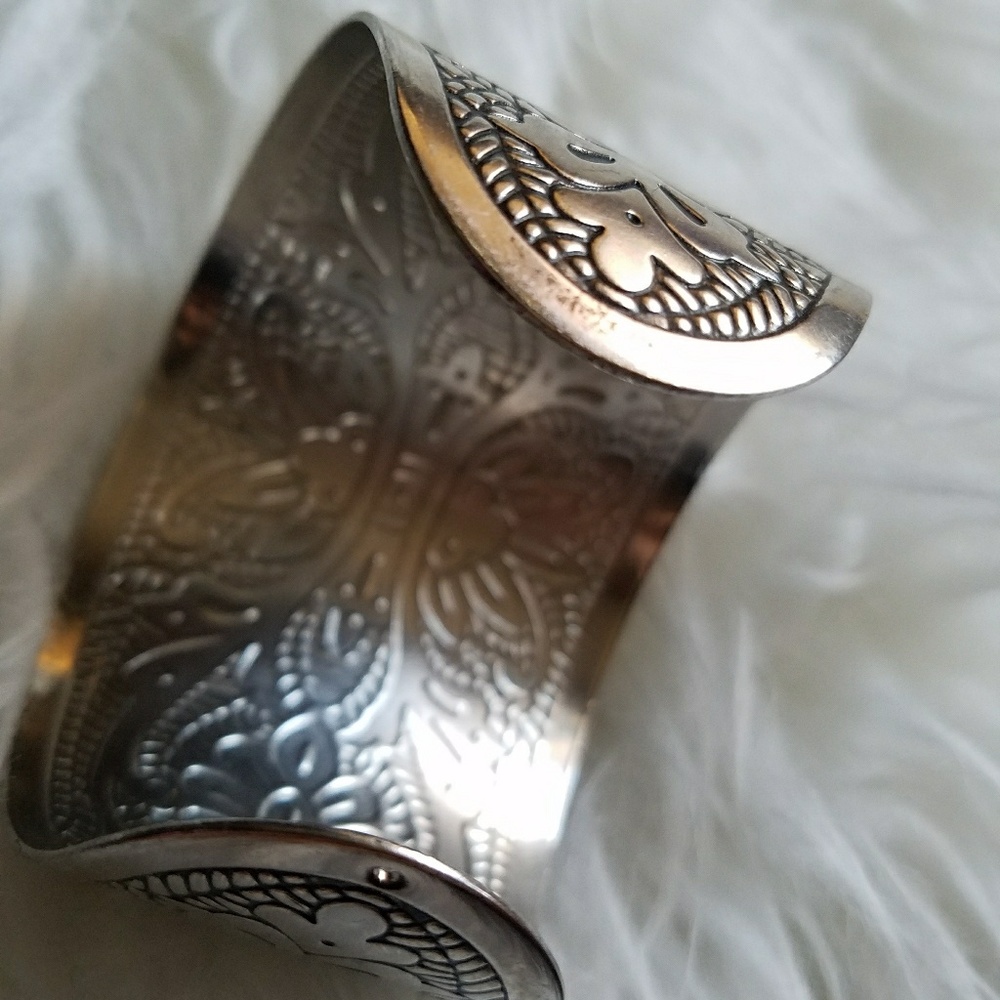 Silver Cuff Bracelet - Picture 7 of 7